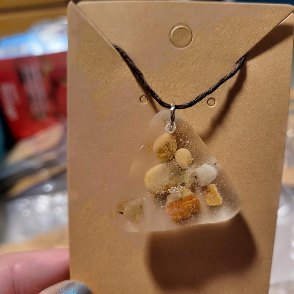 ✌️Minnesota River Rock hemp necklace✌️